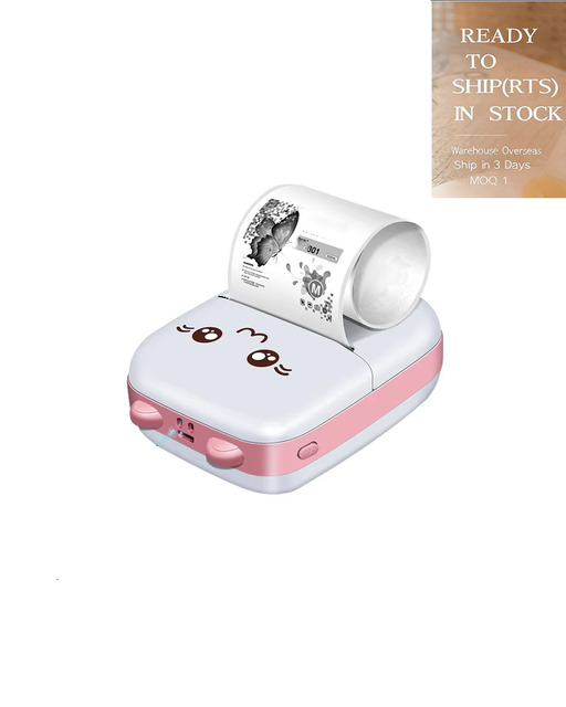 Mini Pocket Handheld Thermal Photo Label Printer Portable Color Sticker Printing Machine