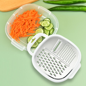 Лидер продаж, кухонная многофункциональная терка, измельчители, ломтики, измельчитель фруктов и овощей, терка для овощей с контейнером - Product Image 3