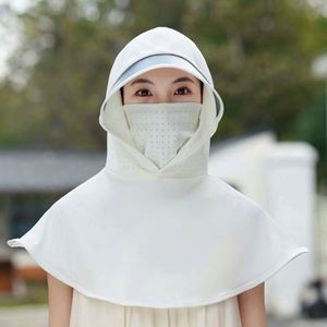 Chapeaux de soleil à séchage rapide pour l'été, protection solaire pour le visage et le cou, balaclava en soie glacée pour femmes, idéal pour la conduite et le cyclisme - Product Image 4