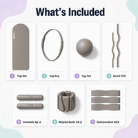 Kit Complet d'Accessoires de Pilates Écologiques en Gros pour Studio – Ensemble d'Équipement d'Exercice Multi-Pièces pour Cours