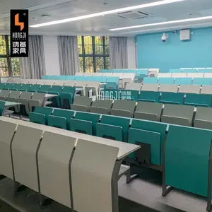 günstige Hörsaal-Schulmöbel mit Schublade Schreibtisch und Stuhl Preise hölzerner Lehrsessel Studentenstühle für das Klassenzimmer - Product Image 1