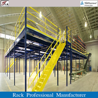 Système de plancher en mezzanine sur mesure pour application industrielle, plateforme d'atelier d'assemblage robuste et durable, système de plancher en mezzanine