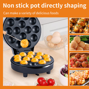 Máquina para hacer takoyaki de 14 orificios, eléctrica, 750W, 220V, estándar europeo, molde antiadherente para uso doméstico - Product Image 4