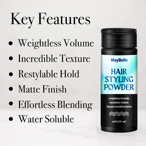 Özel etiket berber aksesuarları erkek saç şekillendirici toz deniz tuzu sprey saç kili pomad balmumu güçlü tutun - Product Image 2