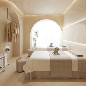Comptoir d'accueil moderne avec plantes décoratives et éclairage d'ambiance pour la rénovation é<span class=keywords><strong>l</strong></span>égante de <span class=keywords><strong>l</strong></span>'intérieur d'un salon de beauté - Product Image 5