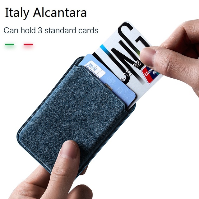 For Alcantara Luxury iPhone Wallet with Magnetic Card Holder for iPhone 12/13/14/15/16 Customizable Phone Case