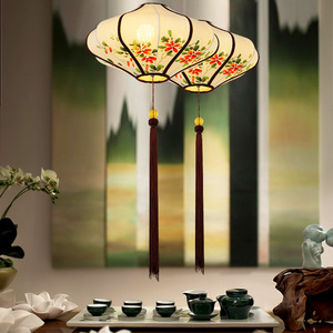 Chinese Style Pendant <b>Light</b> Round E27 LED Single Head Home Decor Lamp - Product Image 4