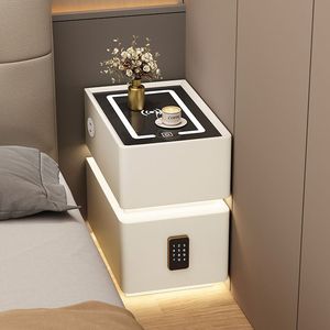 Mesita <span class=keywords><strong>de</strong></span> <span class=keywords><strong>noche</strong></span> flotante inteligente, mesita <span class=keywords><strong>de</strong></span> <span class=keywords><strong>noche</strong></span> inteligente ultrafina para dormitorio con carga inalámbrica y bloqueo <span class=keywords><strong>de</strong></span> contraseña - Product Image 4