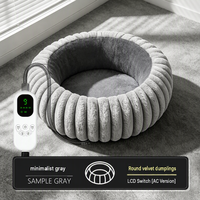 Coussin chauffant pour chat, tapis électrique auto-chauffant pour animaux de compagnie, coussin chauffant USB 110V 220V, température réglable, minuterie, anti-morsure, lavable, polyester