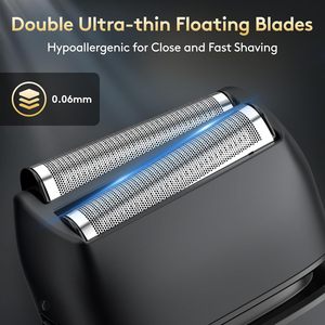 Electric Foil Shavers for Men Beard Trimmer & Wet/Dry Face Shaver IPX7 Waterproof Body Use LCD Display - Product Image 5
