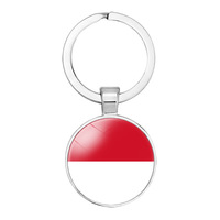 Llaveros personalizados con banderas nacionales de varios países asiáticos, decoración personalizada, llaveros, llavero de Palestina