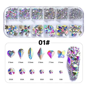 2020 Nail Crystal Neon strass Nails Art strass per accessori per Manicure 3D Nail Art Decoration Manicure Saloon Offer