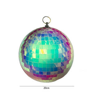 <span class=keywords><strong>Boule</strong></span> disco suspendue <span class=keywords><strong>en</strong></span> verre mosaïque irisé <span class=keywords><strong>de</strong></span> 8 pouces, imperméable, pour festival, fête <span class=keywords><strong>de</strong></span> Noël, mariage, décoration <span class=keywords><strong>de</strong></span> la maison - Product Image 3