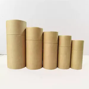 Caja <span class=keywords><strong>de</strong></span> Cartón Ecológica al por Mayor, Tubo Cilíndrico para Regalos, Redonda, Natural, Reciclable, <span class=keywords><strong>de</strong></span> Papel Kraft para Cosméticos y Regalos - Product Image 4