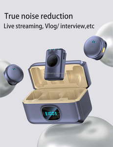 Vlog mikrofon nirkabel wawancara live stream, telepon seluler transmisi 20 meter mikrofon kamera Digital ukuran kecil portabel - Product Image 6