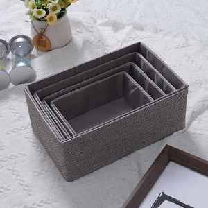 Panier de rangement en corde de papier recyclé pour organiser les bacs de rangement sur les étagères, les placards et les tiroirs - Product Image 3