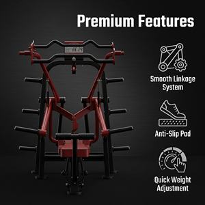 Máquina de press de pecho con placas de peso, silenciosa, de fuerza comercial, para gimnasio, equipo de fitness, venta al por mayor - Product Image 4