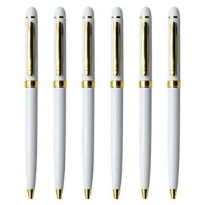 Wholesale Custom Sofitel Hotel Promotion Gift Multi-Functional Slim Metal Twist <b>Ballpoint</b> <b>Pen</b> Logo 0.35mm Tip Blue/Black Ink - Product Image 2
