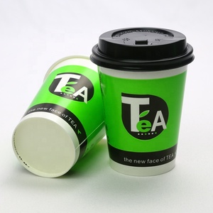 Biểu tượng tùy chỉnh màu đen mờ cốc giấy bị rò rỉ bằng chứng bán buôn đôi tường cách nhiệt để đi Cà Phê Cốc giấy - Product Image 3