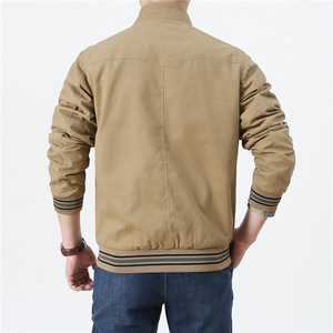 Commercio all'ingrosso personalizza giacche da uomo taglie forti giacca Bomber da uomo in cotone 100% college - Product Image 2