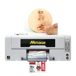 Stampante per etichette adesive DTF UV a buccia fredda professionale da 30cm/A3 Roll to Roll Direct t t Film macchina da stampa per etichette