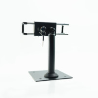Support de tablette antivol et étanche avec rotation à 360 degrés et verrouillage par vis, support de sécurité POS pour tablettes de 7 à 12 pouces