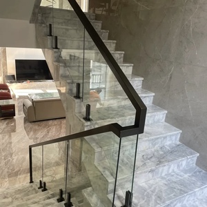 Thép không gỉ hiện đại trong nhà và ngoài trời kính lan can tự làm lan can và cầu thang phụ kiện với hàng rào kính thanh lịch - Product Image 3