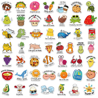 50 autocollants amusants à thème de récompenses de dessins animés, en PVC imperméable, pour décorer ordinateurs portables, guitares, bagages, pour adolescents, autocollants en vinyle