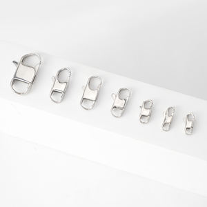 Acier inoxydable <span class=keywords><strong>BS</strong></span> Homard Griffe Fermoirs Rectangle Forme Crochets Boucle Connecteur DIY Collier Bracelet Bijoux - Product Image 3