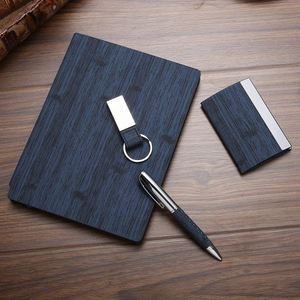 <b>Personalized</b> Mini Notebook <b>Keychain</b> - Custom Logo PU Leather Metal Notebook for Business Gifts & Events - Product Image 2