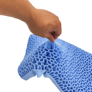 Suministro de fábrica Tamaño estándar 3D TPE Almohadas de gel refrigerante Transpirable Lavable Dormir Cervical <span class=keywords><strong>Almohada</strong></span> de cama ergonómica - Product Image 6