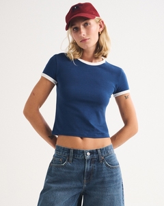 T-shirts de sport pour femmes, à manches courtes, en coton mélangé durable, anti-statique, à séchage rapide, protection UV, pour la gym et le yoga - Product Image 2