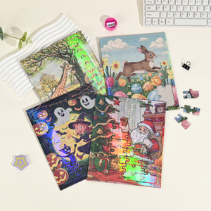 Puzzle holographique personnalisé aux couleurs vives pour les personnes âgées, les enfants et les adultes, jeu stimulant la mémoire pour les personnes atteintes de démence - Product Image 4