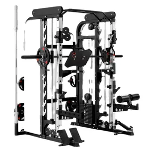 Multi function gym smith machine home gym commercial smith machine squat power rack fitness equipment power cage