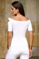 Vente en gros d'usine vêtements d'été décontractés pour filles à la mode vacances sexy col fendu épaule rosée vêtements pour femmes à manches courtes robe chemise et haut