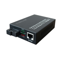 Commutateur PoE TiNCAM 10/100 Mbps, 1* SC + 1* PoE, commutateur réseau, distance 20 km, convertisseur de média IEEE802.3AT/AF pour caméra IP NVR