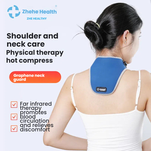 Beheiztes Graphen-Schulter <span class=keywords><strong>massage</strong></span> gerät mit warmer Kompresse, Schutz der Halswirbel säule, elektrischer Heizung, Ferninfrarot-Therapie, - Product Image 5