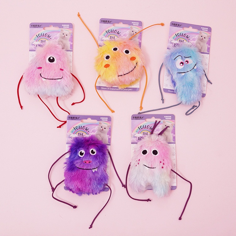 Juguetes de peluche de gato morado Diseños personalizables y kawaii
