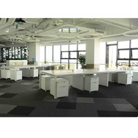 Ensemble de bureaux commerciaux modernes personnalisables 2026 pour 8 personnes, ergonomique, convertible et extensible, vert