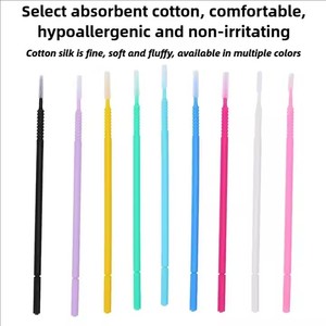 100 Hisopos de Algodón de Cabeza Larga para Limpieza de Pestañas, Aplicador para Eliminación de Pestañas y Limpieza de Tatuajes - Product Image 4