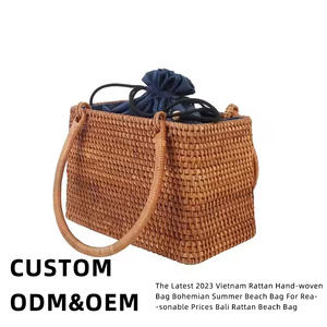 Sac de plage en rotin tissé à la main, le dernier sac de plage bohème d'été à <span class=keywords><strong>prix</strong></span> raisonnable, sac de plage en rotin <span class=keywords><strong>bali</strong></span> 2023 - Product Image 4
