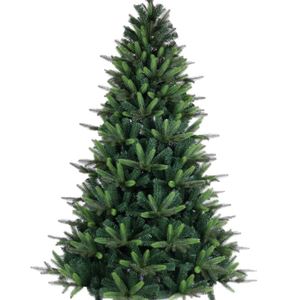 Árbol de Navidad Verde de Alta Gama, de Tres Ramas + Pieza Única de PE + PVC, Decoración Navideña Automática - Product Image 1