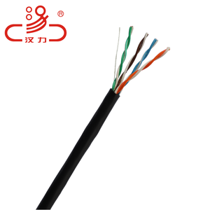 Cable de red de par trenzado sin blindaje <span class=keywords><strong>BC</strong></span>/CCA UTP de alta calidad 4 pares 24AWG Cat5 LAN Cable PE chaqueta para comunicación al aire libre - Product Image 5