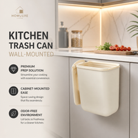 Coole keukenafvalbak, aan de muur gemonteerde hangende kastdeur prullenbak met deksel voor huishoudelijk toilet, badkamer, woonkamer