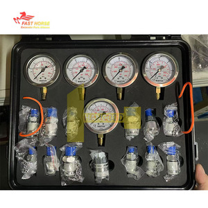 Kit de <span class=keywords><strong>test</strong></span> de 5 jauges Hangood 13 raccords de <span class=keywords><strong>test</strong></span> 14 connecteurs en T 5 tuyaux de <span class=keywords><strong>test</strong></span> Kit de jauge hydraulique d'excavatrice 1/10/25/40/60Mpa - Product Image 5