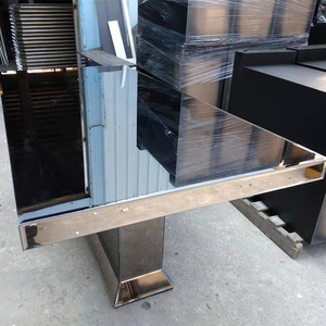 <span class=keywords><strong>Mesa</strong></span> de cristal con espejo <span class=keywords><strong>para</strong></span> boda, juego de comedor rectangular dorado de lujo - Product Image 4