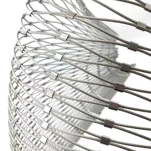 Zoo <span class=keywords><strong>Cage</strong></span> À Oiseaux Protection En Acier Inoxydable Câble Maille Filet Tissé Tressé Câble Maille Fil Flexible pour Les Ventes - Product Image 5