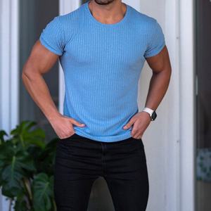 Camiseta al por Mayor Personalizada, Camisetas Deportivas de Algodón y Poliéster Extra Grandes para Hombre, Camiseta Deportiva con Logotipo Personalizado - Product Image 2