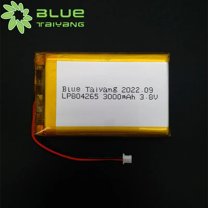804265 3.8 volt lipo battery small rechargeable li ion 3.8v 3000mah lithium polymer battery