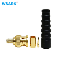 WSARK 12G-SDI BNC avec RG59, connecteurs entièrement plaqués or et gaine de protection pour câble coaxial RG59